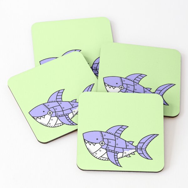 Item preview, Shabbles the Great Robo-Shark designed and sold by fishbirdstudios.