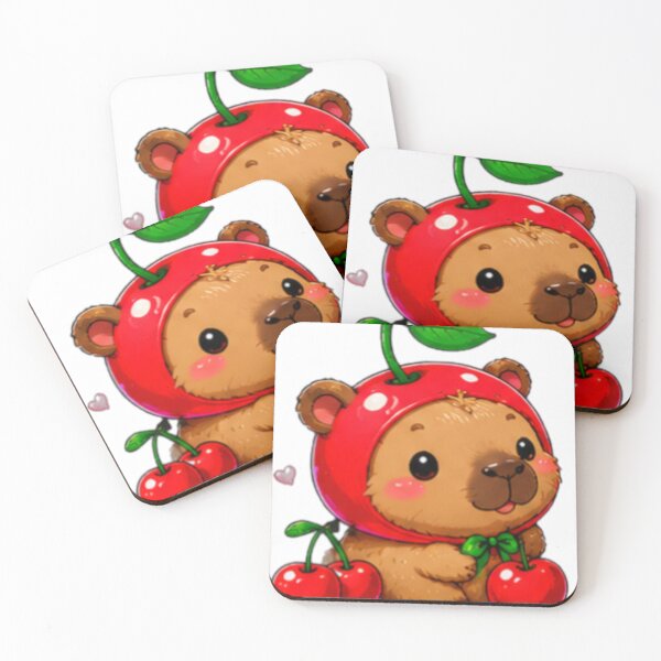 Item preview, Cherry Bear Kawaii Sticker designed and sold by DailyDoodlesBySumbul.