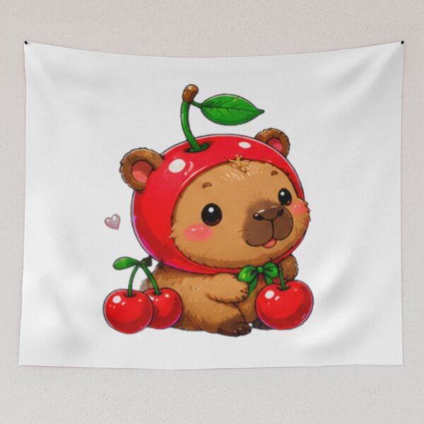 Item preview, Cherry Bear Kawaii Sticker designed and sold by DailyDoodlesBySumbul.