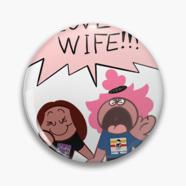 Item preview, Cartoon Couple with Pink Speech Bubble designed and sold by Vylor-Fenasi.