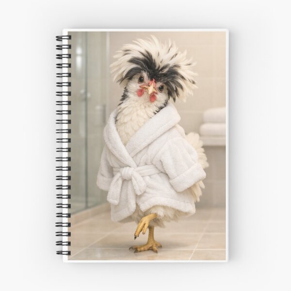 Item preview, Cozy Bathrobe Polish Chicken designed and sold by Sillytoe.