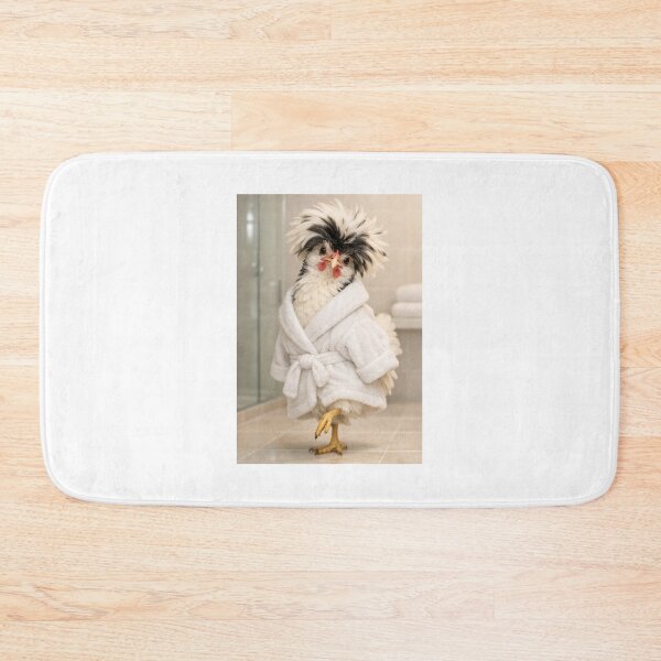 Item preview, Cozy Bathrobe Polish Chicken designed and sold by Sillytoe.