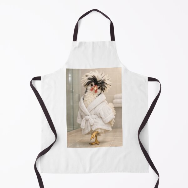 Item preview, Cozy Bathrobe Polish Chicken designed and sold by Sillytoe.