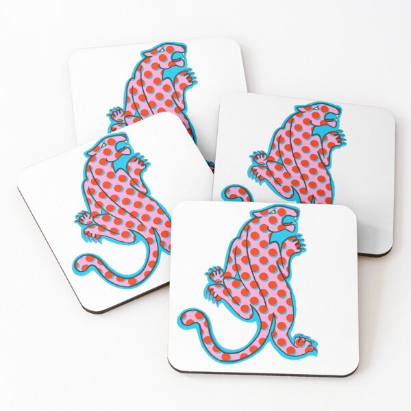 Item preview, Pink leopard with red polka dots  designed and sold by beesocks.