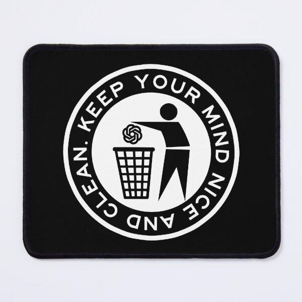 Item preview, keep your mind nice and clean (anti ai) designed and sold by remerasnerdas.