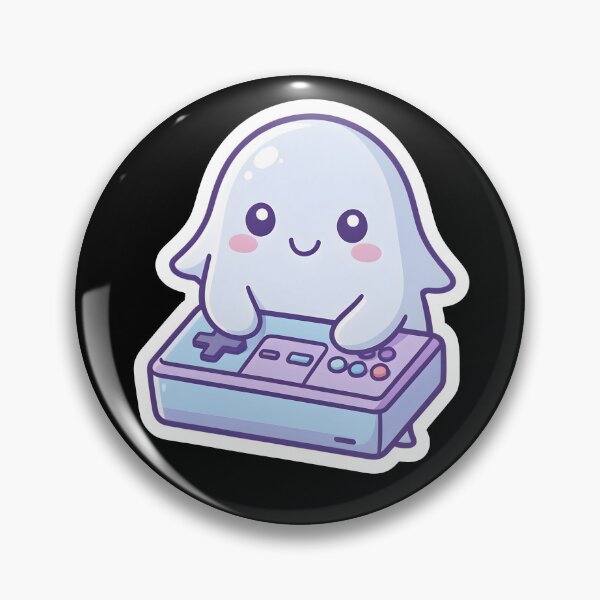 Item preview, Cute Gamer Ghost with Retro Controller Kawaii Gaming designed and sold by KCasual.