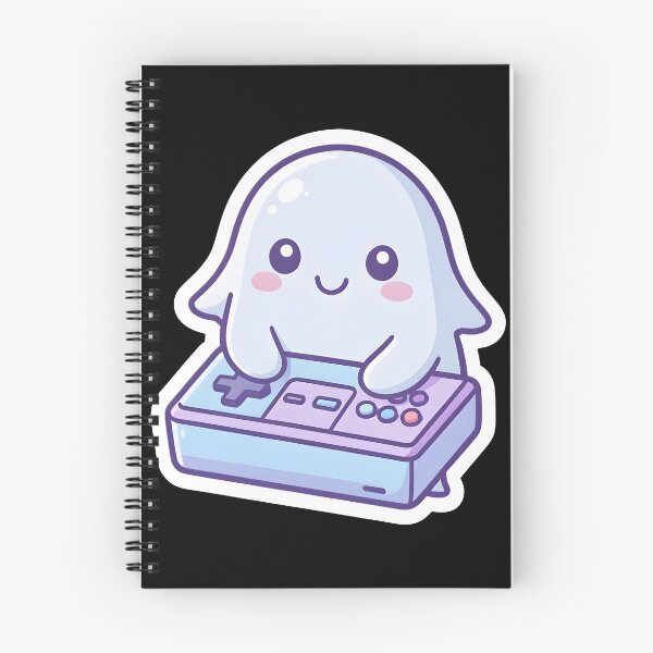 Item preview, Cute Gamer Ghost with Retro Controller Kawaii Gaming designed and sold by KCasual.