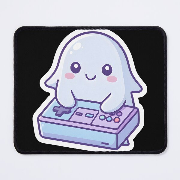 Item preview, Cute Gamer Ghost with Retro Controller Kawaii Gaming designed and sold by KCasual.