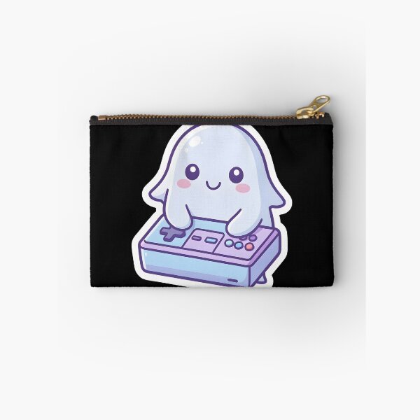 Item preview, Cute Gamer Ghost with Retro Controller Kawaii Gaming designed and sold by KCasual.