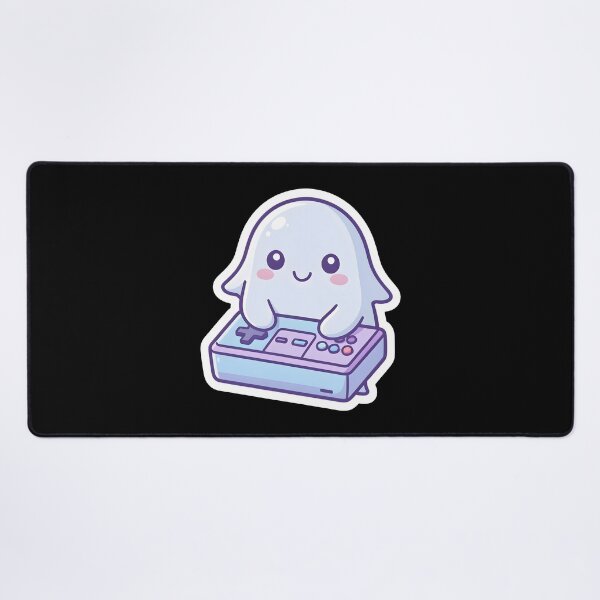 Item preview, Cute Gamer Ghost with Retro Controller Kawaii Gaming designed and sold by KCasual.