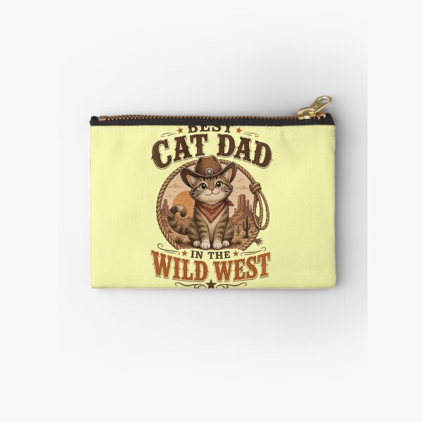 Item preview, Best Cat Dad in the Wild West Western Cowboy Cat T-Shirt designed and sold by Dbm Teeverse.
