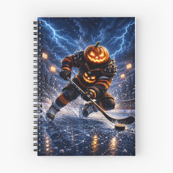 Item preview, Headless Horseman Ice Hockey Breakaway – Gothic Halloween Sports Art designed and sold by TheHorsemanRidesAgain.