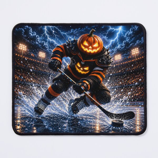 Item preview, Headless Horseman Ice Hockey Breakaway – Gothic Halloween Sports Art designed and sold by TheHorsemanRidesAgain.