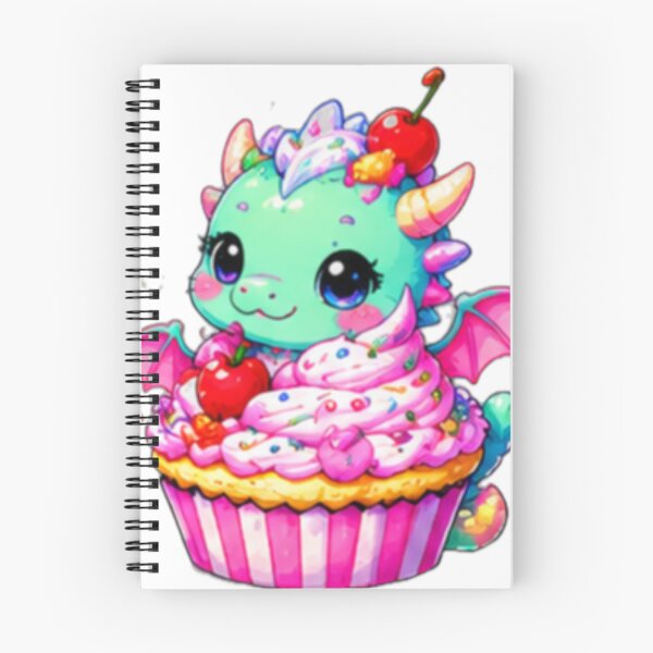 Item preview, Kawaii Cupcake Dragon Sticker designed and sold by DailyDoodlesBySumbul.