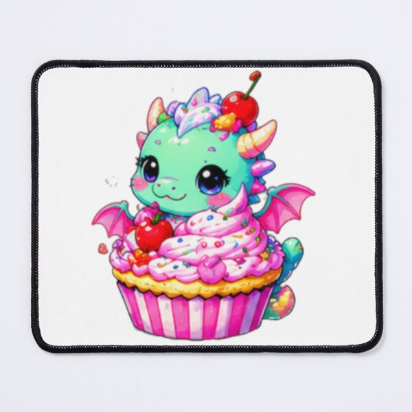 Item preview, Kawaii Cupcake Dragon Sticker designed and sold by DailyDoodlesBySumbul.