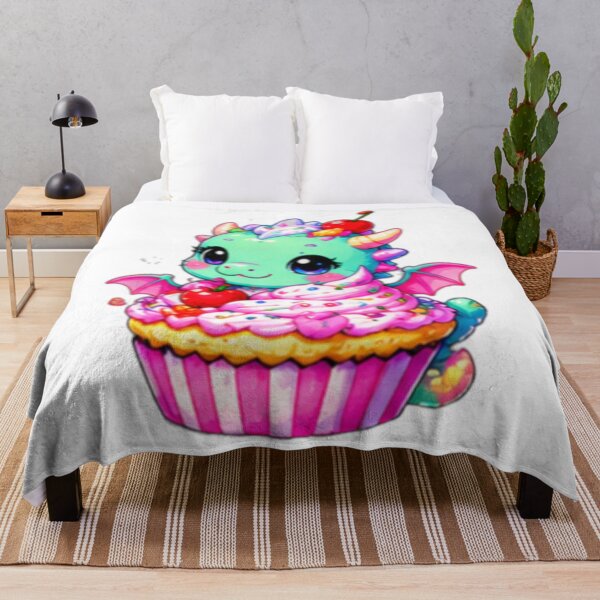 Item preview, Kawaii Cupcake Dragon Sticker designed and sold by DailyDoodlesBySumbul.