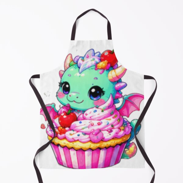 Item preview, Kawaii Cupcake Dragon Sticker designed and sold by DailyDoodlesBySumbul.