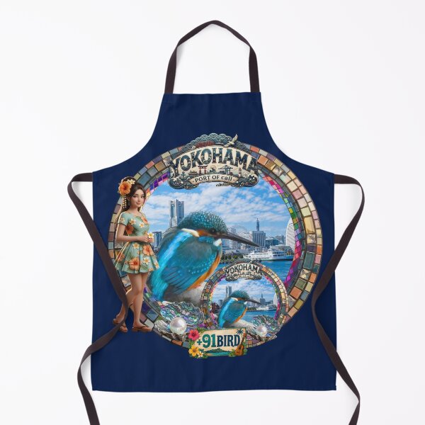 Item preview, Yokohama Jeweled Port of Call with Island Hime & Ace Kingfisher Johnny! designed and sold by Plus91BIRD.