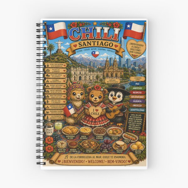 Item preview, Santiago, Chile – Mountain Range, Culture and Traditions designed and sold by Cifi64.