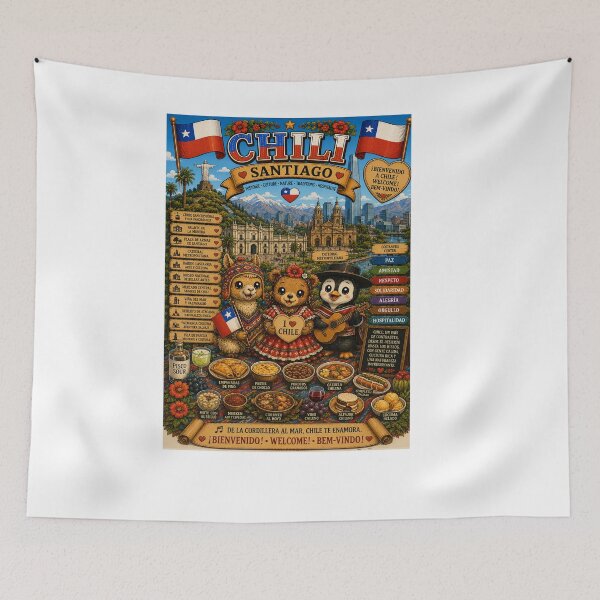 Item preview, Santiago, Chile – Mountain Range, Culture and Traditions designed and sold by Cifi64.