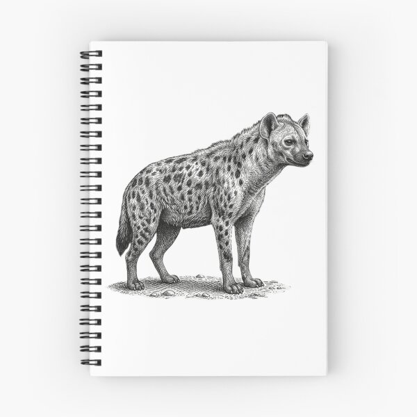 Item preview, Hyena - Realistic minimalistic black and white designed and sold by Minimalisticaly.