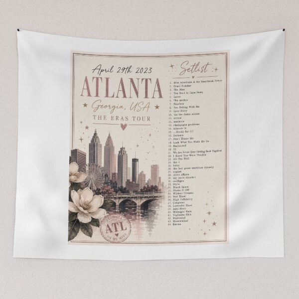 Item preview, Atlanta Georgia Eras Night 2 Inspired Setlist designed and sold by AndyGordon125.