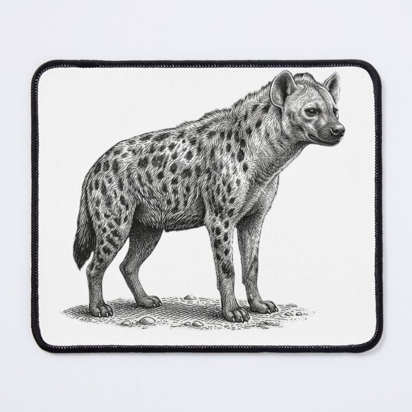 Item preview, Hyena - Realistic minimalistic black and white designed and sold by Minimalisticaly.