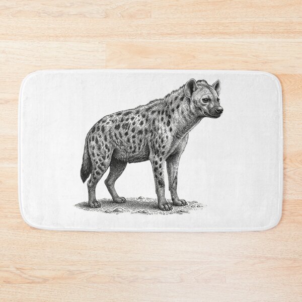 Item preview, Hyena - Realistic minimalistic black and white designed and sold by Minimalisticaly.