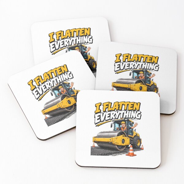 Item preview, I Flatten Everything Road Roller Operator Shirt | Vibratory Compactor Construction T-Shirt designed and sold by katiecorners.