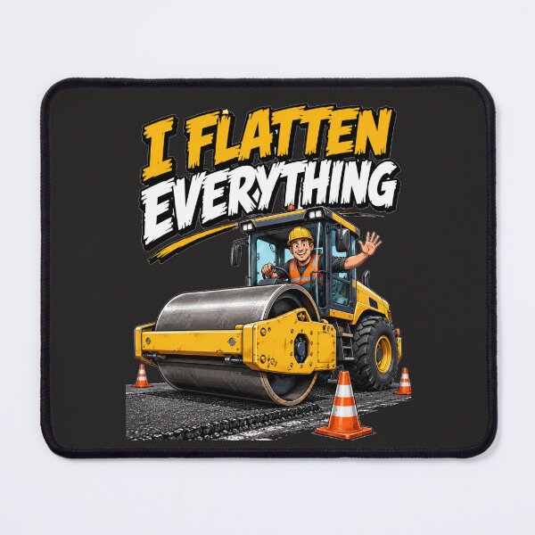 Item preview, I Flatten Everything Road Roller Operator Shirt | Vibratory Compactor Construction T-Shirt designed and sold by katiecorners.