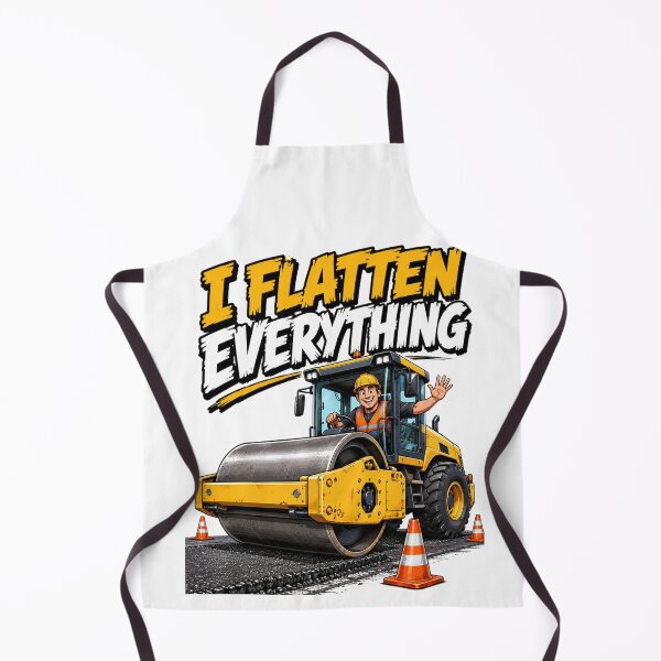 Item preview, I Flatten Everything Road Roller Operator Shirt | Vibratory Compactor Construction T-Shirt designed and sold by katiecorners.