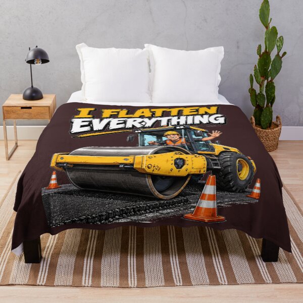 Item preview, I Flatten Everything Road Roller Operator Shirt | Vibratory Compactor Construction T-Shirt designed and sold by katiecorners.