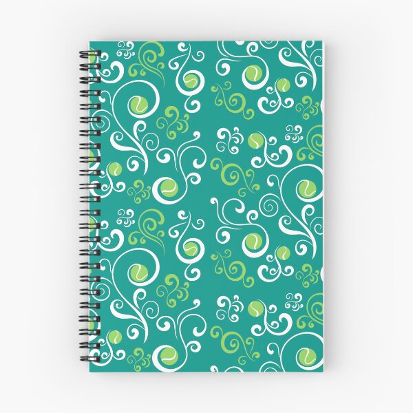 Item preview, Tennis ball swirls on teal designed and sold by ArtbyCouture.