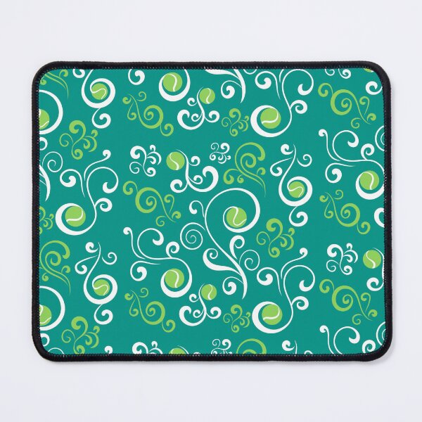 Item preview, Tennis ball swirls on teal designed and sold by ArtbyCouture.
