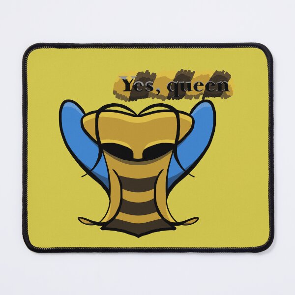 Item preview, Cute Bee Face Yes Queen – Funny Kawaii Sticker Art designed and sold by davidmalec.