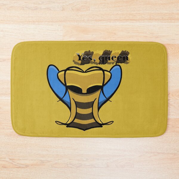 Item preview, Cute Bee Face Yes Queen – Funny Kawaii Sticker Art designed and sold by davidmalec.