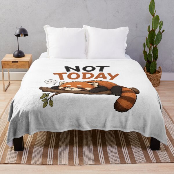 Item preview, Not Today lazy Red Panda designed and sold by Wiko08.