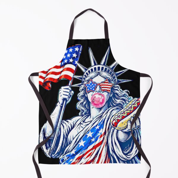 Item preview, Lady liberty with a hot dog designed and sold by RuthFurtado.