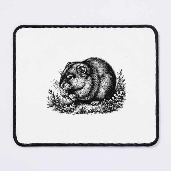 Item preview, Vintage Woodcut Lemming Illustration designed and sold by DuckOddity.