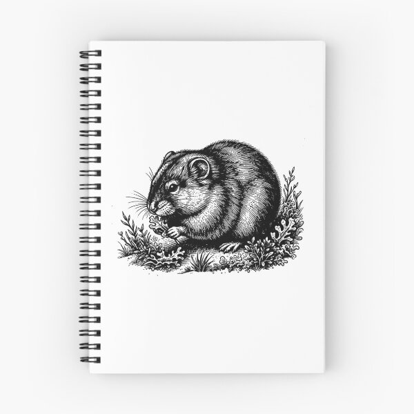 Item preview, Vintage Woodcut Lemming Illustration designed and sold by DuckOddity.