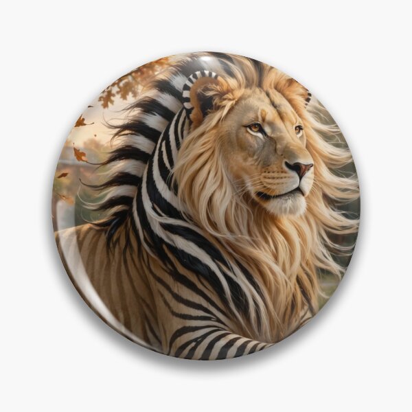Item preview, Autumn Scholar Lion-Zebra — Back to School Fantasy designed and sold by TreatLLC.