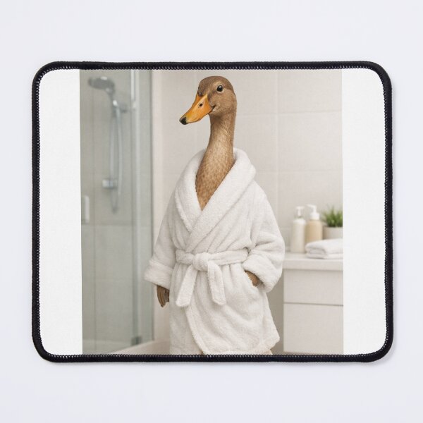 Item preview, Cozy Bathrobe Runner Duck designed and sold by Sillytoe.