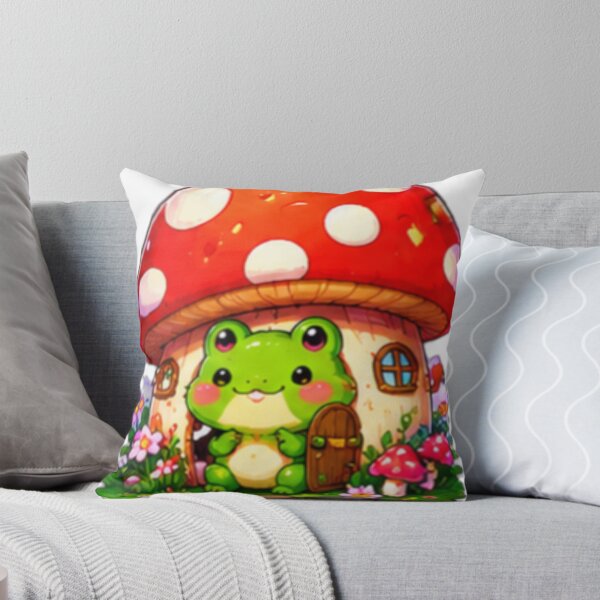 Item preview, Kawaii Frog Mushroom House designed and sold by DailyDoodlesBySumbul.