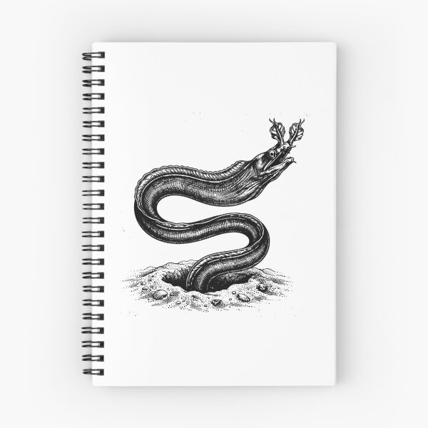 Item preview, Vintage Woodcut Ribbon Eel Illustration designed and sold by DuckOddity.