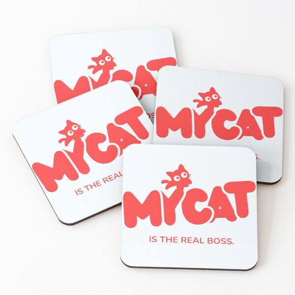 Item preview, My Cat Is the Real Boss Funny Cat Lover Typography Design designed and sold by Penguin Mood .