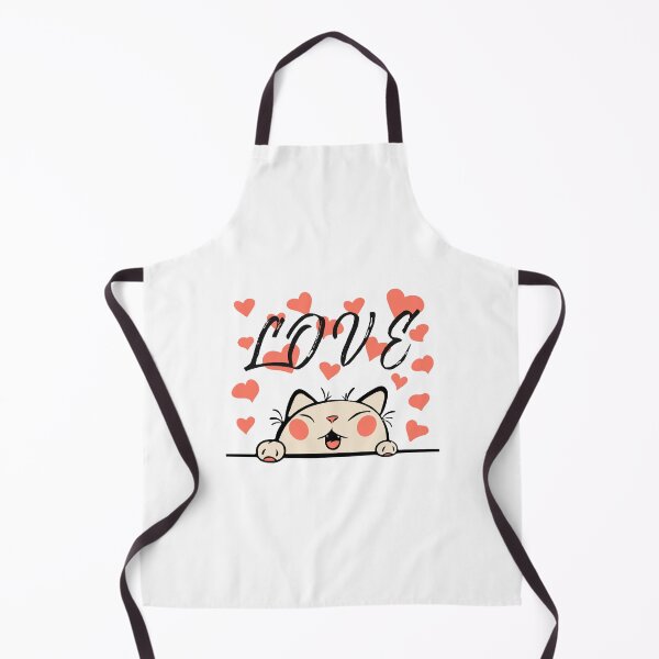 Item preview, Love Cute Cat Hearts Illustration designed and sold by AhinoraArtShop.