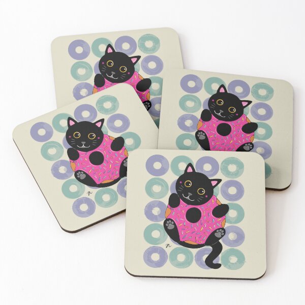 Item preview, Donut Time for Jinx designed and sold by elephantfeathercreative.