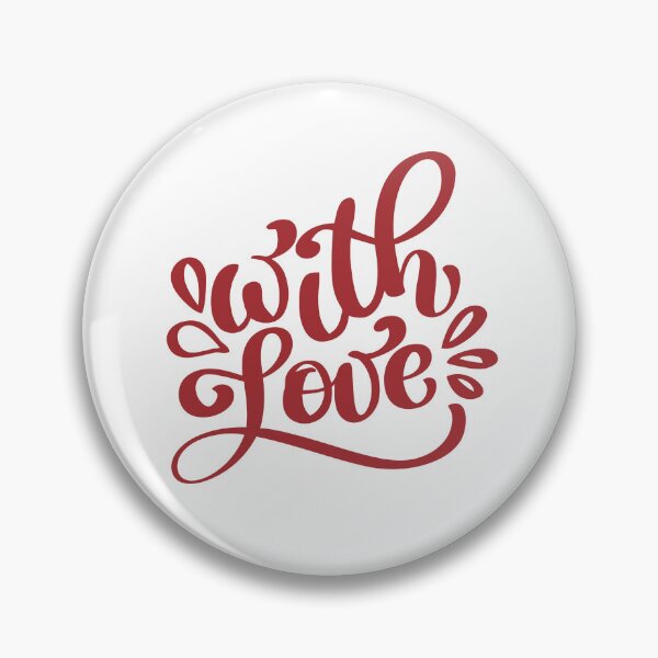 Item preview, With Love Red Typography Quote designed and sold by AhinoraArtShop.