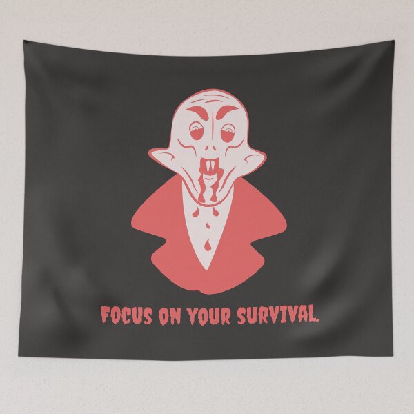 Item preview, Funny Nosferatu Survival Humor Illustration designed and sold by beboplab.