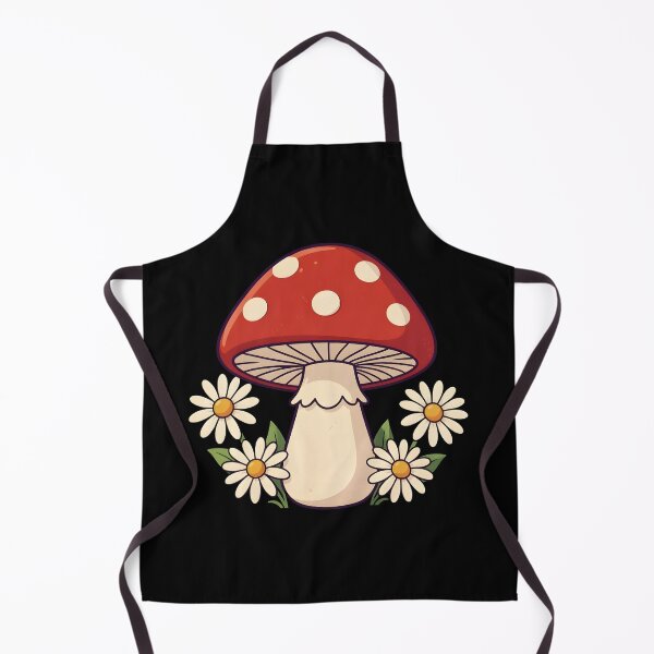 Item preview, Cute Cottagecore Mushroom with Daisy Flowers Vintage Red designed and sold by KCasual.
